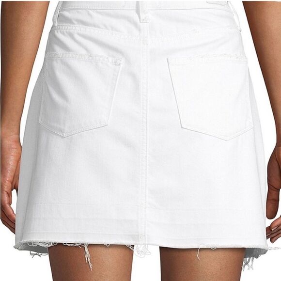 Paige Jeans Aideen exposed white button skirt 29 - Picture 3 of 8
